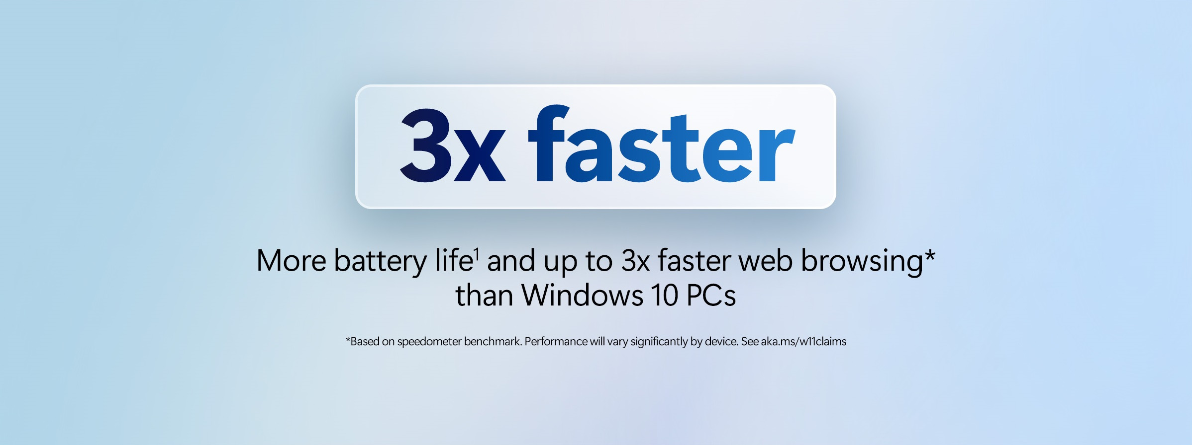 3x faster web browsing than Windows 10 PCs